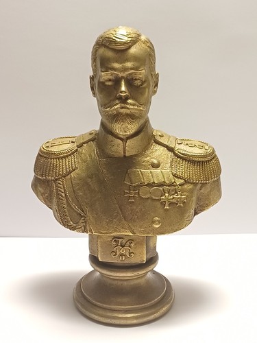 Buste laiton tsar nicola - laiton, du