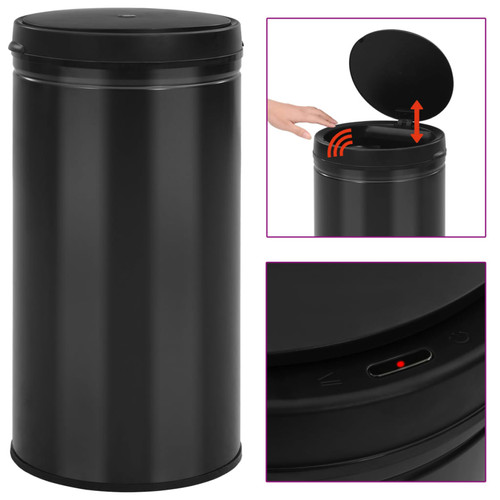Pattumiera automatica 60l nero - pattumiera,