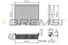 Filtro aria BREMSI per Land