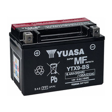 BATTERIA YUASA YTX9-BS 12 V 8 Ah 135 CCA Honda CBR 600F DAL 1991al 1994 ATTIVATA
