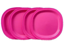 Tupperware Piatti DESSERT Set Microonde x4 ROSA Party Lavastoviglie 8 in