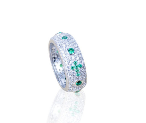Anello rosario linee con - rosario, a
