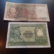 Vecchie Banconote Italiane 50