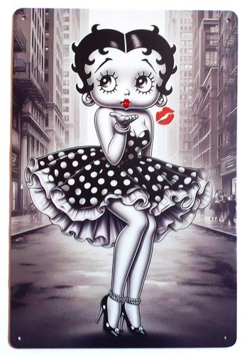 Plaque betty boop kiss - plaque,
