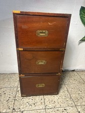 Cassettiera nave mobile inglese originale militare mogano comò cassapanca vecchia
