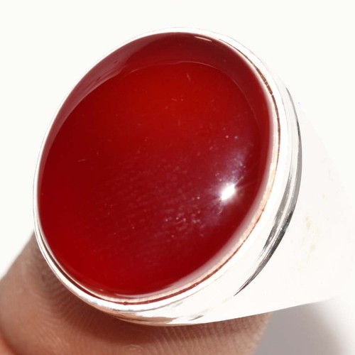 Anello corniola uomo - , placcato
