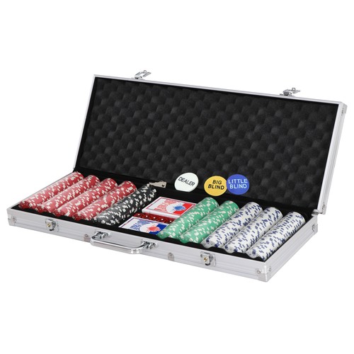 Set 500 pezzi fiches - , poker