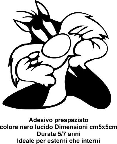 Adesivo gatto silvestro per - gatto,