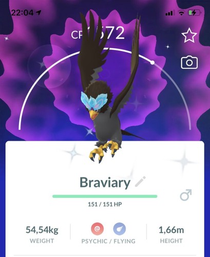 Shiny hisuian braviary - hisuian, pokemon