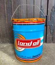 Latta 30 Cm Olio Bidone Oil Landini Landoil Vintage Pubblicitario 