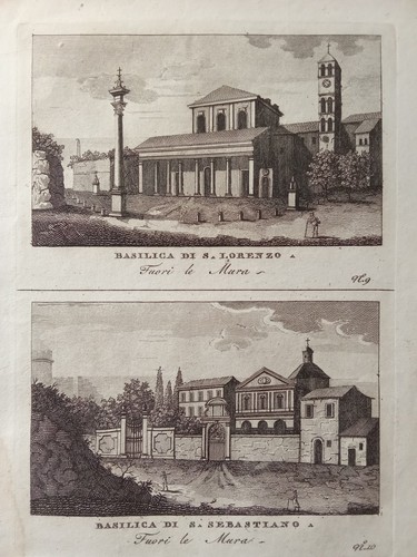 Veduta roma antica incisione - veduta,