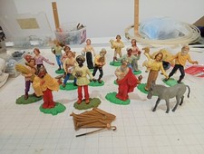 Lotto Statuine Presepe Nardi Italy Nardoni 9,5 Cm. Anni 60 - 17 Pezzi