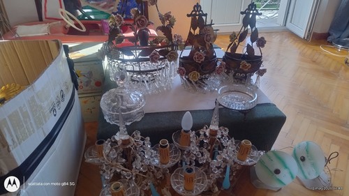 Lampadario vintage con - lampadario,