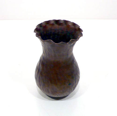 Vasetto vaso rame batttuto - vaso,