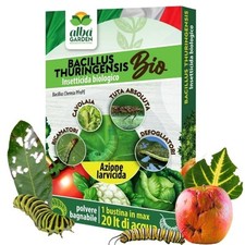 Bacillus Thuringiensis Insetticida Biologico in Polvere Larve Larvicida 10 g