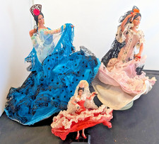 Lotto 3 bambole ballerine di