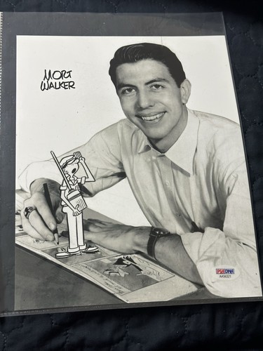 Foto firmata mort walker - foto,