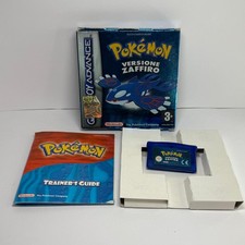 Pokémon Zaffiro Ita Per Nintendo Game Boy Advance Con Scatola E Trainer's Guide