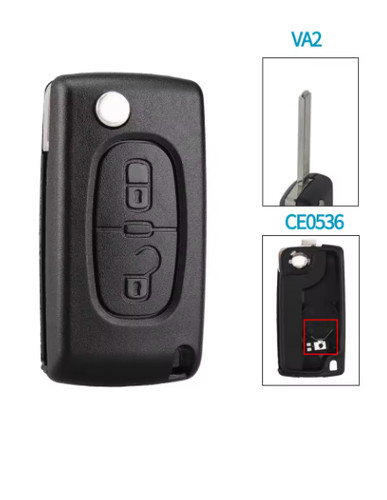 Guscio chiave peugeot - ,