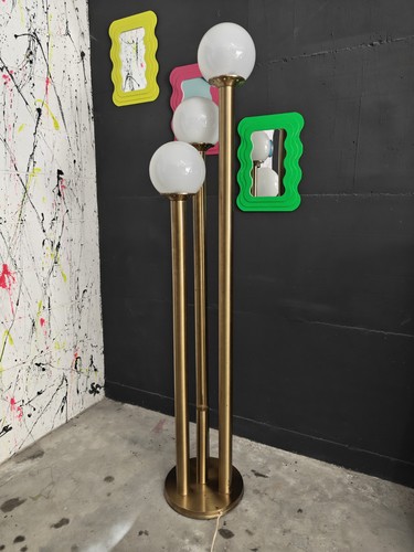Lampada terra ottone 3 - lampada,