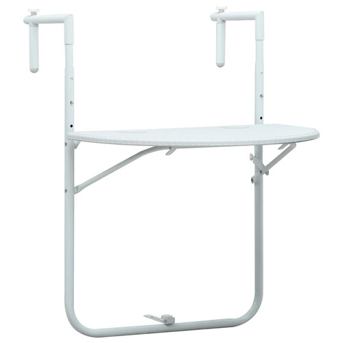 Tavolo balcone sospeso - sospeso, bianco