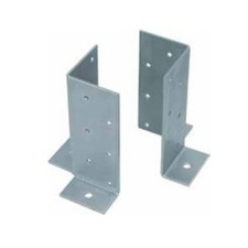 COPPIA SUPPORTO A PAVIMENTO TRAVE LEGNO PORTA PILASTRO D'ANGOLO MM 70x70xH 180