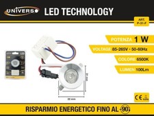 FARETTO LED 1W DA INCASSO LUCE