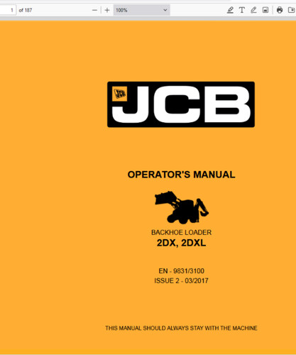Jcb 2dx 2dxl retroescavatore - jcb,