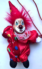 Clown Pazzo Arlecchino - Bambola bambola bambola su nastro altezza 15 cm circa carnevale circo