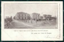 Napoli Pompei Saluto da Valle di Case Operaie nella Piazza cartolina RT2710