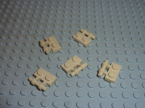 Lego tan plate x 2 - 5,