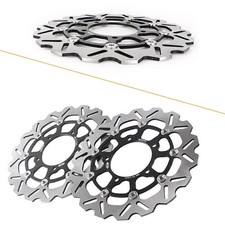 Rotori disco freno anteriori adatti a Suzuki GSXR 600 750 2006 2007 GSXR 1000 05-08 nero