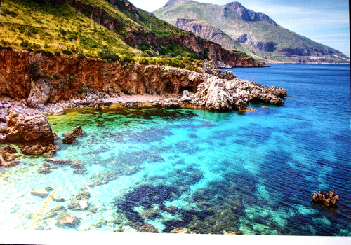 Cartolina sicilia riserva - cartolina.,
