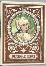 Beatrice Cenci - Calendarietto da Barbiere 1950 -  Mignani Bologna