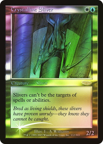 Mtg foil crystalline sliver - mtg,