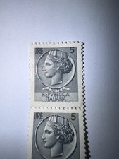 Francobollo 5 lire Siracusana