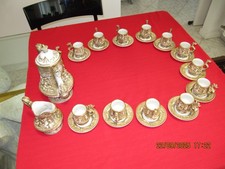 porcellana capodimonte - Servizio da caffè per 12 - Barocco -