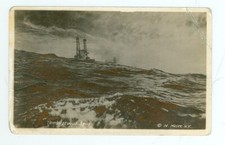 TEMPESTUOUS SEAS-US NAVY-MILITARY-RPPC-N.MOSER-AZO-(1918-1930)-(#111-9)