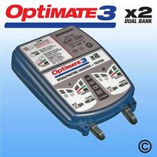 OPTIMATE 3 DUAL BANK MOTO 12V CARICABATTERIE OTTIMIZZATORE E CONDIZIONATORE