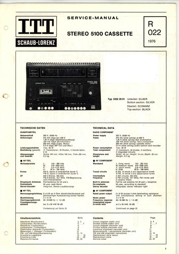 Itt schaub lorenz - itt, stereo