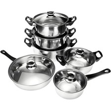 Set di Pentole in Acciaio Inox