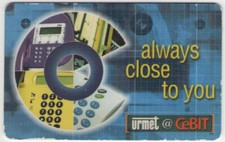 SCHEDA CEBIT COMPLIMENTARY TEST CARD PROTOTIPO URMET CON CHIP NON CATALOGATA