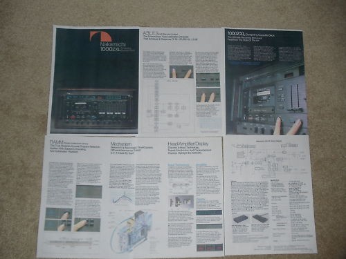 Brochure cassetta nakamichi - brochure,