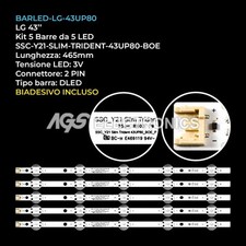 KIT 5 BARRE STRIP 5 LED TV LG