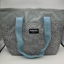 Borsa termica Igloo Mini Essential borsa pranzo grigia schizzata floreale blu oceano zip