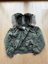 Giacca bomber pelliccia verde