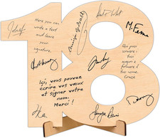 18 Decorazioni Numeri in Legno Supporto - Bomboniere 18 Anni Ragazzo - Decorazio