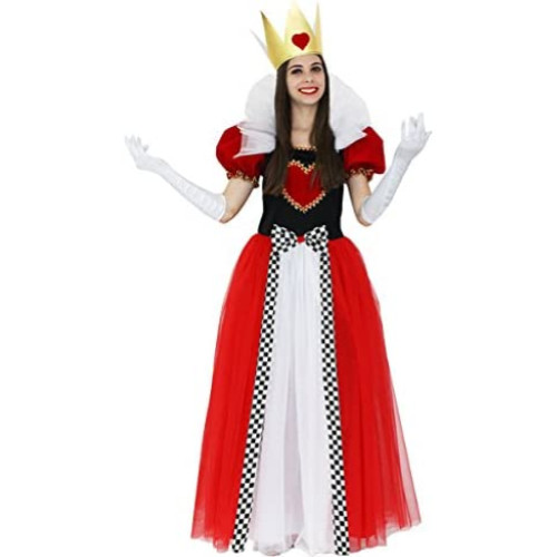 Costume regina cuori adulto - regina,