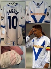 Maglia Calcio BRESCIA 2002 2003 Bianca #10 Roberto BAGGIO tg XL umbro