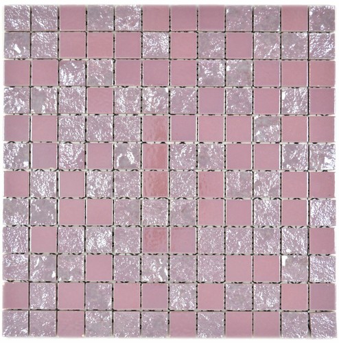 Mosaico ceramica fucsia - in,